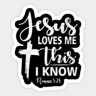 Jesus Loves Me Wood Gifts for Christian Women Men Religious Sticker